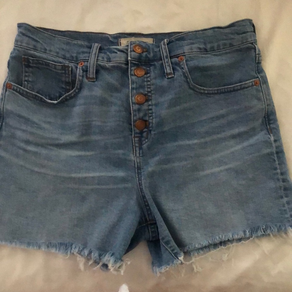 Madewell high rise button fly short